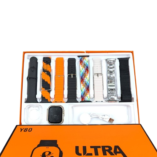 Y80 Ultra Smartwatch With 8 Strap - Image 2