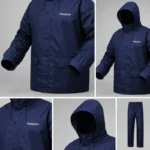 Water proof High quality Rain Coat With Pant(Happylon) Blue - Image 2