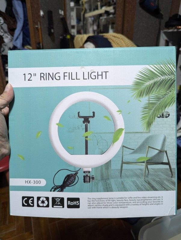 12" inch LED Ring Phil Light Ringlight Photography Beauty Light