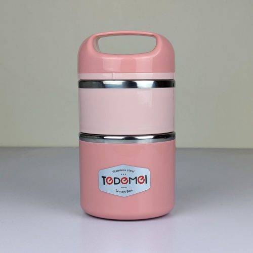 2.5 Layer 1.13L Stainless Steel Lunch Box – Leak-Proof, BPA-Free Airtight Tiffin Box with Handle for Office, School & Travel