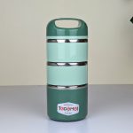 3.5 Layer 1.43L Stainless Steel Lunch Box – Leak-Proof, BPA-Free Airtight Tiffin Box with Handle for Office, School & Travel