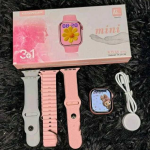 KW68 Mini ladies Smartwatch with Bluetooth Call & 3 Straps -