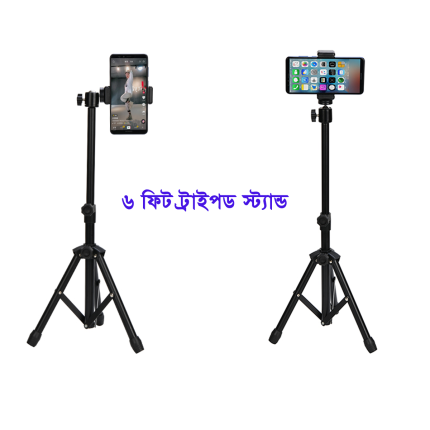 6 Ft Tripod Stand, 10" LED Ring Light & K9 Wireless Microphone Combo – Professional Content Creation Kit with Ultra-Low Latency, 20m Range & Adjustable Light Stand
