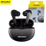 Awei T62 True Wireless Earbuds – Bluetooth 5.3 TWS with 4-Mic ENC Noise Cancelling, 10mm Drivers, IPX5 Waterproof & 300mAh Case