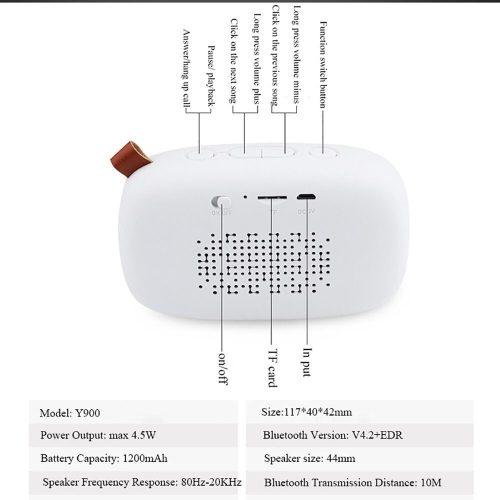 Awei Y900 Mini Wireless Speaker 4.5W (6 Months Warranty)
