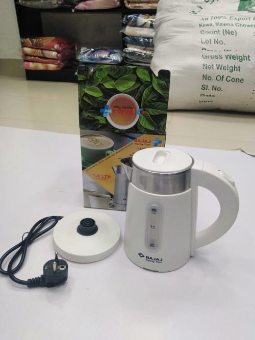Bajaj Majesty New 1-Litre Cordless Kettle (White)