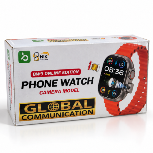 BW9 Pro Online Edition Smart Watch with Built-in Camera & SIM Support (Phone Watch)