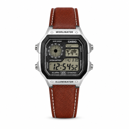 CASIO ILLUMINATOR LEATHER STRAP PREMIUM WATCH