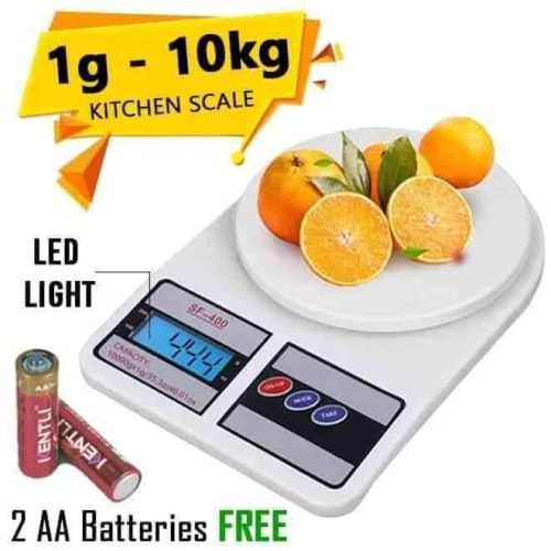 Digital Kitchen Scale 500g to 10Kg – High-Precision Electronic Food Weighing Machine with LCD Display & Tare Function for Home, Office & Shop