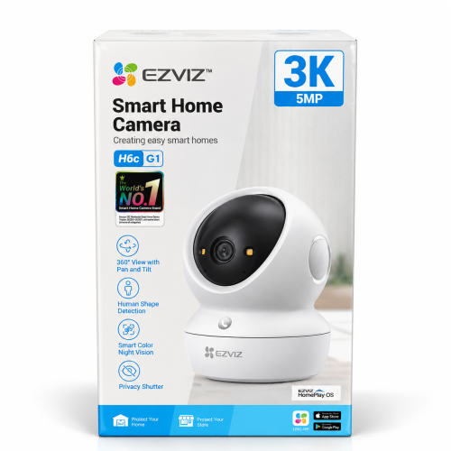 EZVIZ H6c G1 – 3K 5MP 360° Smart Home WiFi Camera