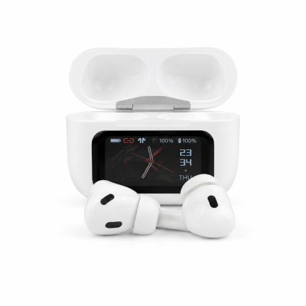 A9 Pro True Wireless Earbuds – Smart Touch Screen Display, ANC & ENC Noise Cancellation, Dedicated App Support & TWS Bluetooth Earphones