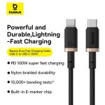 Baseus Dura USB-C to USB-C 100W Charging Cable (1m).