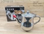 Stainless Steel Oil Strainer Pot & Container 410ml – Anti-Leakage Cooking Oil Dispenser Jug with Fine Mesh Filter for Kitchen & Home