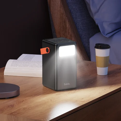 HOCO J142 100,000mAh Power Bank – 22.5W & PD 20W Fast Charging Portable Power Station with Built-in LED Desk Lamp & Multi-Port Outputs