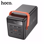HOCO J142 100,000mAh Power Bank – 22.5W & PD 20W Fast Charging Portable Power Station with Built-in LED Desk Lamp & Multi-Port Outputs