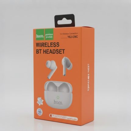 Hoco Y62-ENC True Wireless Bluetooth Earbuds – Hi-Res Audio Certified TWS with ENC Noise Cancellation, 30H Playtime & Bluetooth 5.4