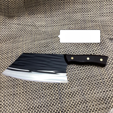 Premium Black Hammered Finish Kitchen Cleaver (Knife)