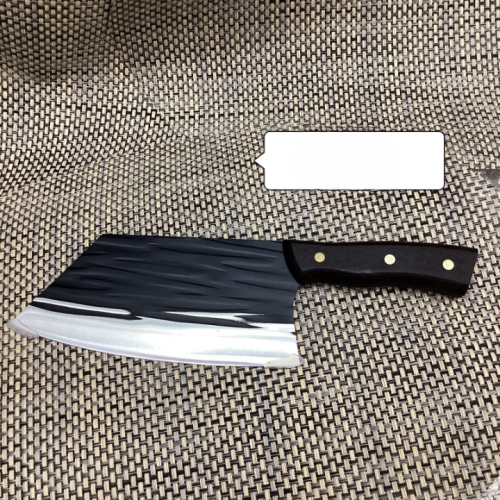 Premium Black Hammered Finish Kitchen Cleaver (Knife)