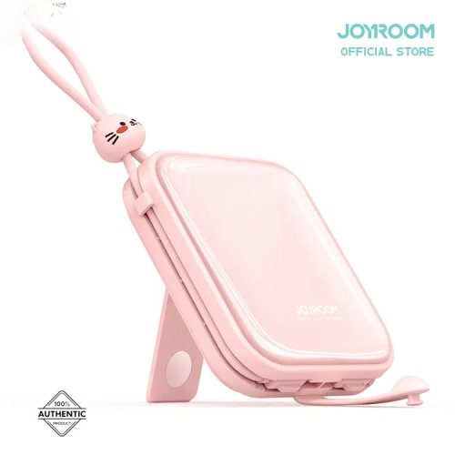 Joyroom JR-L002 Jelly Series 10000mAh 22.5W Fast Charging Power Bank – Transparent Portable Charger with Built-in Type-C Cable & Triple Outputs