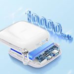Joyroom JR-L002 Jelly Series 10000mAh 22.5W Fast Charging Power Bank – Transparent Portable Charger with Built-in Type-C Cable & Triple Outputs