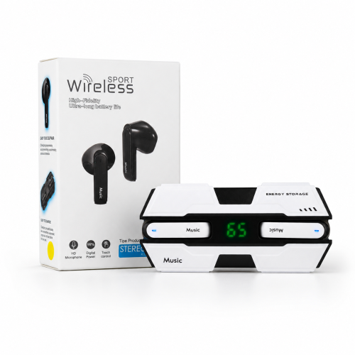 K8 Sport True Wireless Earbuds – In-Ear Bluetooth Earphones with Deep Bass, Touch Control, LED Digital Display & Secure Fit for Gym & Sports