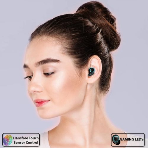 M10 True Wireless Earbuds – Bluetooth 5.1 TWS with 2000mAh Power Bank Charging Case, LED Battery Display, IPX7 Waterproof & Hi-Fi 9D Bass