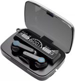 M19 True Wireless Earbuds – Bluetooth 5.1 TWS with 2000mAh Power Bank Charging Case, LED Digital Display, Low Latency Gaming & Built-in Flashlight