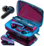M19 True Wireless Earbuds – Bluetooth 5.1 TWS with 2000mAh Power Bank Charging Case, LED Digital Display, Low Latency Gaming & Built-in Flashlight