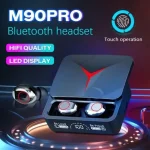 M90 Pro TWS True Wireless Earbuds – Bluetooth 5.3 Earphones with HiFi Stereo Bass, ENC Noise Cancellation & 1200mAh Power Bank Charging Case