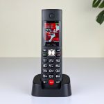 MAXTEL MAX21 Ultra Cordless Desk Phone – Dual SIM Feature Phone with 3000mAh Battery, Dock Charger, Type-C, SOS Emergency Button, Auto Call Recording & Wireless FM