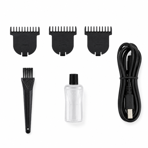 VGR V-937 Professional Cordless Hair & Beard Trimmer for Men – 500 Min Runtime, 2000mAh Battery, Smart LCD Display, Type-C & Zero Gap Stainless Steel Blade (Black)