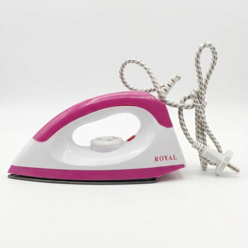 Royal Automatic Dry Iron 1000W – Fast Heating Non-Stick Soleplate Press Iron with Adjustable Thermostat, Auto-Off Safety & Lightweight Body