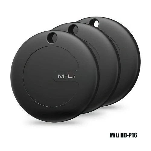 MiLi MiTag Smart Bluetooth Tracker & Item Finder – Dual iOS Apple Find My & Android Google Find My Device Support, Real-Time Location, Loud Ringer, IP67 Waterproof & 1-Year CR2032 Battery