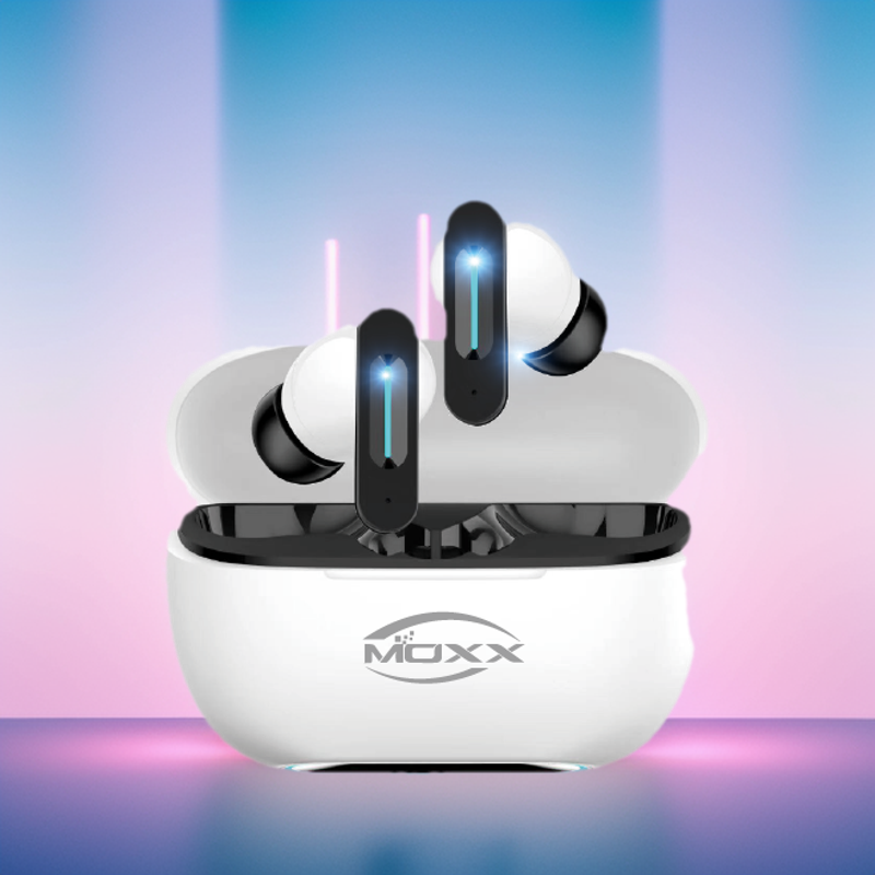 MOXX MPod Pro ANC True Wireless Earbuds – Bluetooth 5.4 TWS with Active & Environmental Noise Cancellation, Dual HD Mics & 30H Battery