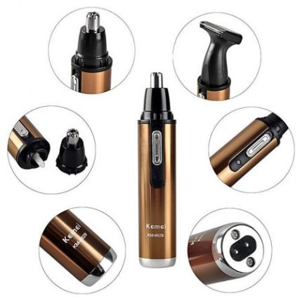 Kemei KM - 6629 2 in 1 Rechargeable Nose Beard Hair Trimmer