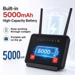 OLAX MC60 300Mbps Wi-Fi LTE Turbo Router 5000mah Battery