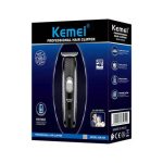 Kemei KM-039 Professional Hair Clipper & Beard Trimmer – Cordless USB Rechargeable Grooming Kit with Stainless Steel Blades, 130-Min Run Time & 3 Guide Combs