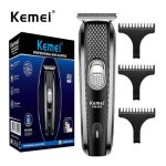 Kemei KM-039 Professional Hair Clipper & Beard Trimmer – Cordless USB Rechargeable Grooming Kit with Stainless Steel Blades, 130-Min Run Time & 3 Guide Combs