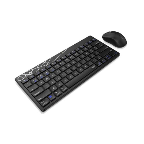 Rapoo 8000S Wireless Keyboard & Mouse Combo – Black