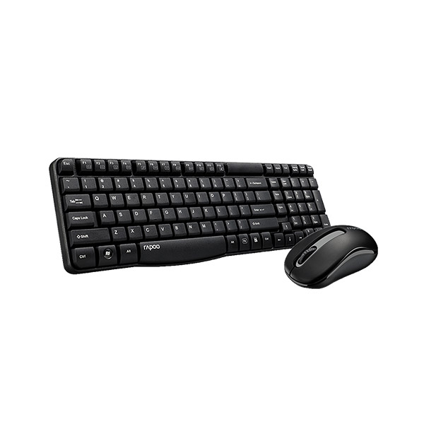 Rapoo X1800S Wireless Keyboard & Mouse Combo – Black