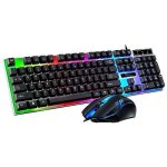 RGBB 699GS RGB USB Wired Gaming Keyboard and Mouse Combo – Standard Multifunctional Keyboard with Vibrant RGB Backlighting, Fashion Design & Laptop Compatibility