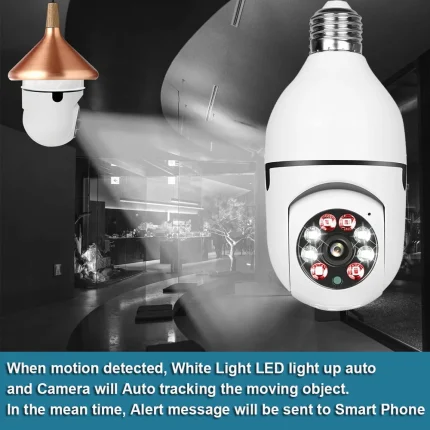 Smart 360° Rotated Security Camera HD 1080P with Two-way Audio, Motion Tracking, and Waterproof Design