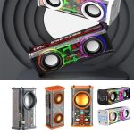 V8 Transparent Mechanical TWS Subwoofer Wireless Bluetooth Speaker