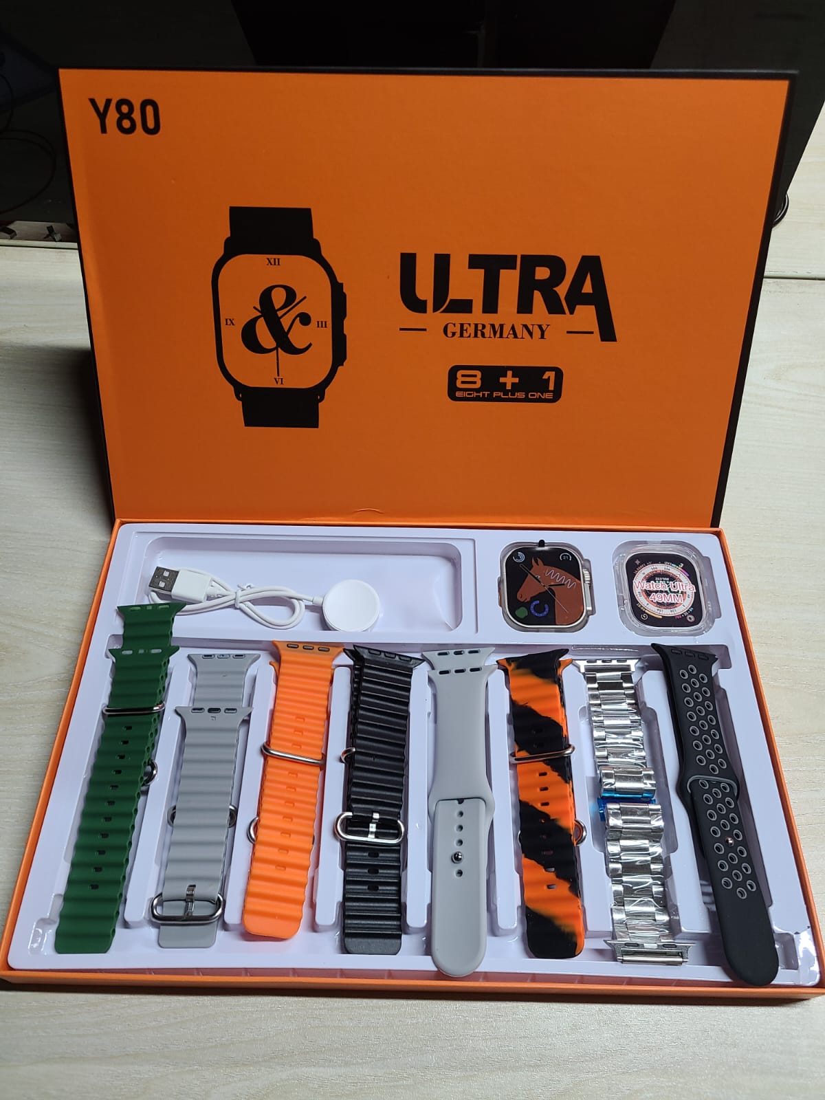 Y80 Ultra Smart Watch – 2.02" IPS Display, Bluetooth Calling & 8-in-1 Combo Pack with 8 Straps Y80 Ultra Smart Watch – 2.02" IPS Display, Bluetooth Calling & 8-in-1 Combo Pack with 8 Straps