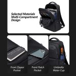 Arctic Hunter B00477 City Hunter Waterproof Anti-Theft Backpack – 15.6 Inch Laptop Compartment, Durable Smart Business Travel Daypack with Hidden Zippers & Ergonomic Padded Support